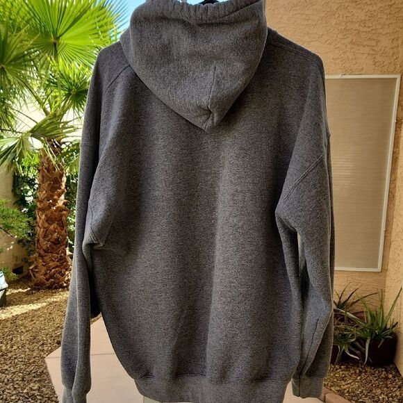 Gildan Gray Sweatshirt Hoodie with NASA Logo Mens XL - Picture 4 of 5